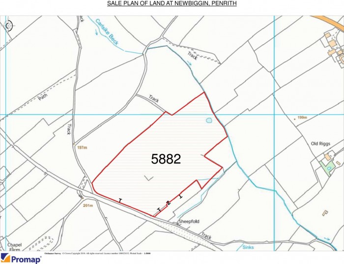 Sale plan of land